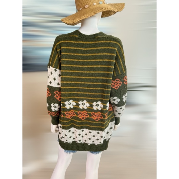 BAEVELY open front multi print cardigan S M L - Picture 5 of 6